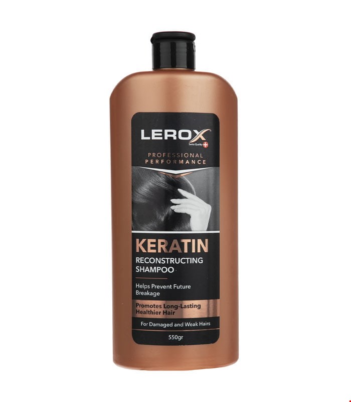 شامپو کراتینه مو لروکس مدل Keratin